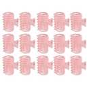 15PCS Hot Roller Clips, Curler Claw Clips for Girls Women, Hair Section Fixing Clamps, Holding Hairdressing Tool for Long and Medium Hair (Pink)