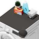 SEIRI 1pcs Washer and Dryer Covers for the Top, 26" x 26" Silicone Dryer Top Protector Mat Non-slip Waterproof Washing Machine Cover Protector Top Load for Laundry & Kitchen (Dark Gray)