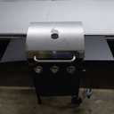 Nexgrill Premium 3-Burner Propane Gas Grill with Side Tables and Wheels, Open Cart Style, Outdoor Cooking & Grilling, BBQs, Patio, Garden, 27,000 BTUs, Black & Silver, 720-1012