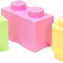 LEGO Storage Brick Multipack S, Stackable Storage Boxes, Set of 3 pcs, Perfect for Desk Storage, LEGO Organizer, Toy Box, Home Decor, Pastel Set
