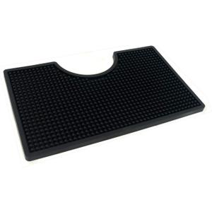 12x7 inches PVC Drip Tray for Home Brewing, Kegerator (Black)