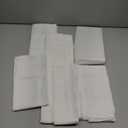 RUVANTI Unisex Birdseye Flat-Fold Cloth Diapers for Babies 6 Pack, 100% Cotton Reusable Diaper Inserts 23x23 Inches, White