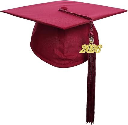 Newrara Graduation Unisex Matte Adult Graduation Cap with Tassel 2 Pack 2025