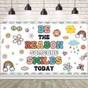 Boho Rainbow Classroom Banner Back to School Backdrop Party Decorations Kids Colorful Classroom Decorations for Kindergarten Preschool Elementary Middle School 70.8 x 43.3 inch