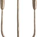 Creative Co-Op Hand-Forged Metal Candelabra, Antique Brass Finish (Holds 3 Taper Candles)