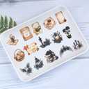 3 x 100 Vintage Aesthetic Transparent Waterproof Stickers for Scrapbooking Diary Decorations Ideal for Teens and Adults Crafting Water Bottles and Handmade Projects