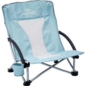 Abscondo Low Beach Chair with Cup Holder and Carry Bag (Pack of 1)