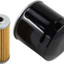 Oil Filter M806418 & Fuel Filter MIU804763 M801101 Kit Compatible with John Deere 1023E 1025R 1026R 2305 2320 755 855 Utility Tractors HPX-Diesel Gator X495 X595 X740 X744 X748 X750 Front Mower
