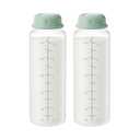 TOVVILD 11oz Breastmilk Storage Bottle for Smaller Momcozy Breast Milk Cooler 12oz, Portable Travel Freezer Bottles, Baby Breastfeeding Essential Gift, 2PCS