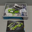 STEM Building Toys for Kids with 2-in-1 Remote Control Racer Snap Together Engineering Kits Early Learning Racecar Building Blocks - Best Gift for 6 7 8 9Year Old Boys and Girls (Green)