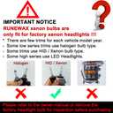 D3S Xenon Bulbs for Dodge Charger Challenger with HID Headlights 2015 2016 2017 2018 2019 2020 2021 2022 2023, 8000K Cool White Replacement OEM L0000D3S 35W 4300K Headlamps, 2-Pack