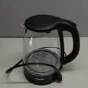 COMFEE' Electric Kettle, 1.7L Hot Water Boiler, 1500W Fast Boil, Glass Electric Tea Kettle with LED Indicator, Auto Shut-Off and Boil-Dry Protection, BPA Free (1.8 Quarts, Deep Black)