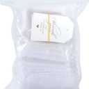 White Organza Bags Set, 60PCS Drawstring Gift Bags with 60PCS Thank You Tags Candy Mesh Pouches for Christmas Wedding Party