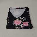 Plus Size Floral Print Tunic Top for Women Short Sleeve Loose Casual Blouse Comfortable Summer T-Shirt XXL