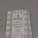 HonestBaby Unisex-Baby Fitted Crib Sheets Set Standard Mattress, 100% Organic Cotton Baby Boys, Girls, Neutral, 1 Pack - Peach Skin Painted Buffalo Check, One Size