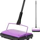 Yocada Carpet Sweeper Cleaner for Home Office Low&Undercoat Carpets Rugs Pet Hair Dust Scraps Paper Small Rubbish Cleaning with a Brush