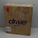 Drive Medical 2-in-1 Raised Toilet Seat with Removable Padded Arms - Elevated Bathroom Safety Support - Secure Locking Attachment - Easy Height Assistance - Durable Construction, Standard Toilets