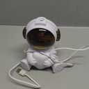 Astronaut Humidifier Silent USB Powered, 35-40mL/h Large Mist Desk Humidifier for Bedroom Office, Compact Quiet Moisturiser (A)