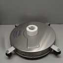 19" Pressure Washer Surface Cleaner with 4 Wheels - Stainless Steel Surface Cleaner for Pressure Washer Attachment for Concrete, Patio, Sidewalk, Deck, Driveways and Daily Washing - PWS 19 (19 INCH SILVER)