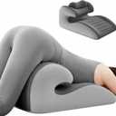 Wedge Pillow for Couples Positioning, Hip Cushion for Support, Memory Foam Positioning Pillow for Pregnancy and Comfort - (Light Gray-1)