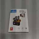 NPTCL Wireless Lavalier Microphone for iPhone Android Phone - USB Type C Mini Microphone with 24H Charging Case Noise Reduction for Video Recording Vlog YouTube TikTok (2A3XK)