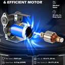 Orion Motor Tech 12 GPM Gasoline Transfer Pump, 12V Priming Electric Fuel Transfer Pump for Diesel Kerosene Light Fuels, Automatic Oil Transfer Pump with Overheat Protection Inner Bypass Valve