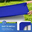 Spandex Table Cover for 6 Foot Rectangle Tables-6 Pack Royal Blue Outdoor Picnic Elastic Table Cover-Spandex Stretch Folding Table Cloths for Camping Dining Room Patio Kitchen Banquet Party