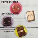 3 x Small Ice Pack, Boo Boo Ice Pack for Kids, Multiple Color Ice Packs, Reusable Instant Cooling Relieves Pain (Chocolate)