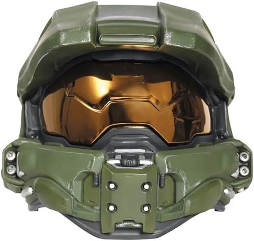 Disguise Halo Master Chief Light-Up Boys' Helmet , Green, 7+, 10 inch diameter