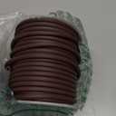 PATIKIL Hollow Pipe Rubber Cord 16 Yards 4mm, PVC Rubber Tube Cord 2mm Hole with Plastic Spool for Knitting Beading DIY Craft, Brown