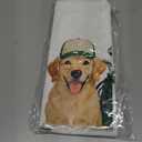 2 Pcs Golden Retriever Kitchen Towels, Absorbent Soft Microfiber Tea Towels for Bathroom Kitchen, Dog Drying Towel, Dish Cloths for Washing Dishes, Christmas Dog Lovers Gifts for Women Friend
