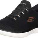 Skechers Women's Hands Free Slip-ins Summits Classy Night (8, Black Rose Gold)