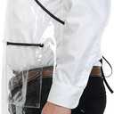 Waterproof Apron With Pockets For Women And Men. Chef, Server, Hairstylist, Dishwasher in Transparent/Clear/Black/White