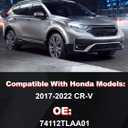 Engine Splash Shield Guard Compatible with CRV 2017-2022, Under Engine Cover Lid Replace #74112TLAA01, 74112-TLA-A01