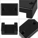 4 Pack Black Plastic Wire Cover Cable Covers for Boats Wire Pass Through Protector for Concealing & Protecting Wires, Holes up to 1-1/4 Inch