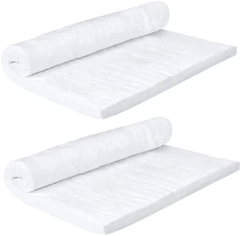 2 PCS 24" x12" x1" (Thick) Ceramic Fiber Blanket Fireproof Insulation Baffle Rated to 2400F, High-Temperature Resistance for Stoves, Kilns, Forges