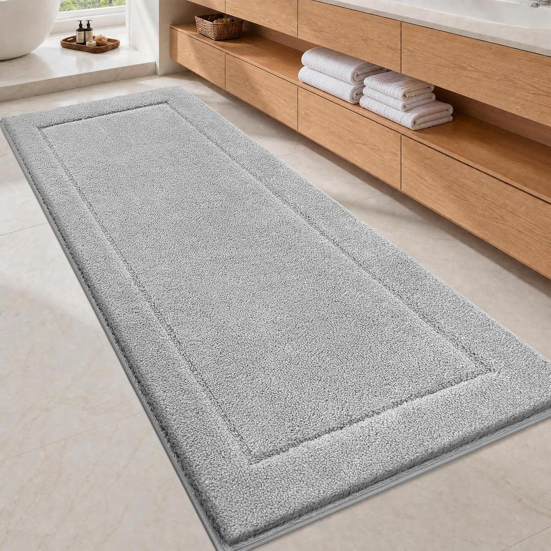 Runner Rug 30" x 72", Barhroom Rug for Kitchen, Hallway, Floor | Non Slip, Absorbent and Quick Drying, Absorbent, Washable Rug for Bathtub, sink, Shower, Bedroom, Laundry, Floor