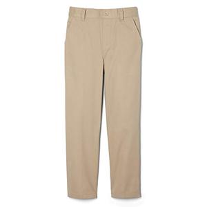 French Toast Boys Pull-On Relaxed Fit School Uniform Pant (Standard, Khaki, 12 Husky