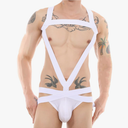 Men's Full Body Harness Stretchy Jockstrap Belt Strappy Elastic Lingerie Bandage Suspender Bodysuit Clubwear for Sex XL