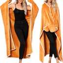 Wearable Blanket Hoodie, Animal Fuzzy Blanket Warm Cozy Blanket Hoodies Gifts for Christmas Birthday (Brown Monkey)