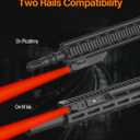 TOUGHSOUL Hunting Flashlight Red Light, Low Profile Mlok Picatinny Mounted Portable Flashlight for Coyote Hog Varmint Night Hunt