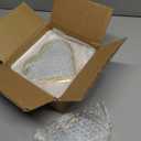 4 Pcs Heart Glass Pressed Flower Frame, Heart Hanging Floating Frames Double Pressed Dried Flower Plants Vintage Glass Gallery Wall Decor Fall Christmas Valentines Gift (6.5 x 6.5 Inch, Gold)