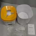 Automatic Cat Feeder - 4L Timed Auto Pet Feeder for Cat and Dog with Dry Food Dispenser, 180-day Battery Life, 1-6 Meals Per Day, 1-16 Portion, Desiccant Bag Keeps Food Fresh (White)