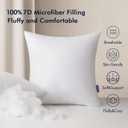 MIULEE Pack of 2 16x16 Inch Outdoor Pillow Inserts Waterproof Decorative Throw Pillow Insert, Square Lumbar Garden Pillow Form for Patio Sofa Couch