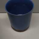 Nucookery 360Rotating Utensil Holder, 7.2" Large Utensil Crock, White Ceramic Cooking Utensil Organizer,Farmhouse Kitchen Decor Christmas Thanksgiving Gift (Royal blue)