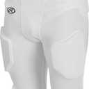 Rawlings Sporting Goods Mens Light Weight Integrated Football Game Pant, White, 2X