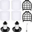 Leadaybetter Filter Replacement for Shark LZ600 LZ601 LZ602 LZ602C APEX UpLight Lift-Away DuoClean Vacuum Cleaner, 2 Post HEPA & 2 Pre Motor Filters 4 Foam Filters, Part # XHFFC600 & XFFLZ600