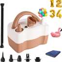 Balloon Pump Electric, Balloon Air Pump for Inflatables, Portable Electric Balloon Pump Blower Machine Dual Nozzle Balloon Inflator Tools for Birthday Decorations