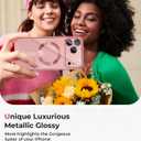 CHICLADY for iPhone 17 Pro Max Case with 1x Screen Protector, [Compatible with MagSafe] [Integrated Camera Protection], Non Yellowing Slim Cute Women Girly Magnetic Cover for iPhone 17 Pro Max, Pink