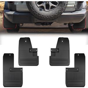 Mud Flaps Splash Guards for Ford Bronco Badlands 2021 2022 2023 External Accessories, Front and Rear Plastic Mudguards Mudflaps, 4pcs